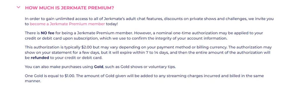 Jerkmate pricing